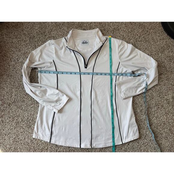 EP Pro Tour Tech, Womens jacket, size XL, White & Blue, 1/4 zip, performance - Picture 5 of 6